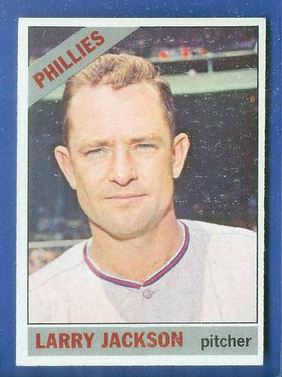 1966 Topps #595 Larry Jackson SCARCE HI# [#b] (Phillies) Baseball cards value