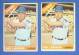 1966 Topps #.43c+a Don Landrum (2 variations: Button not showing & showing)