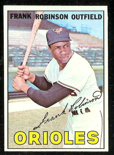 1967 Topps #100 Frank Robinson [#a] (Orioles) Baseball cards value