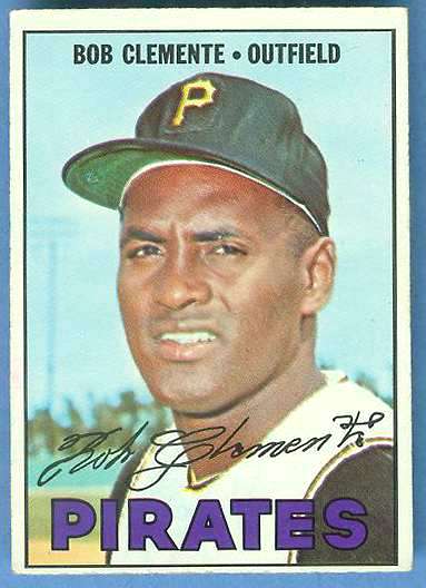 1967 Topps #400 Roberto Clemente (Pirates) Baseball cards value