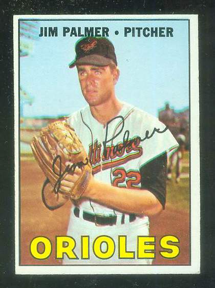1967 Topps #475 Jim Palmer [#a] (Orioles) Baseball cards value