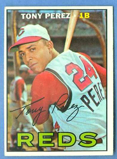 1967 Topps #476 Tony Perez SCARCE SHORT PRINT [#a] (Reds) Baseball cards value