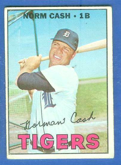 1967 Topps #540 Norm Cash SCARCE SINGLE PRINT (Tigers) Baseball cards value