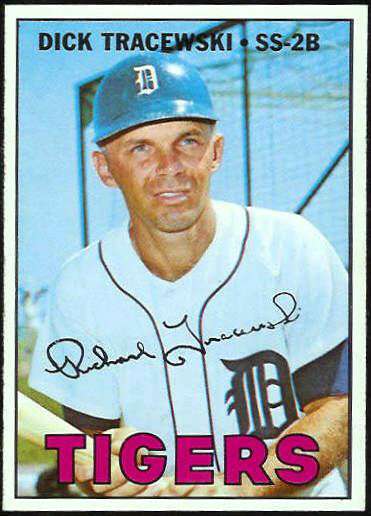 1967 Topps #559 Dick Tracewski [#a] (Tigers) Baseball cards value