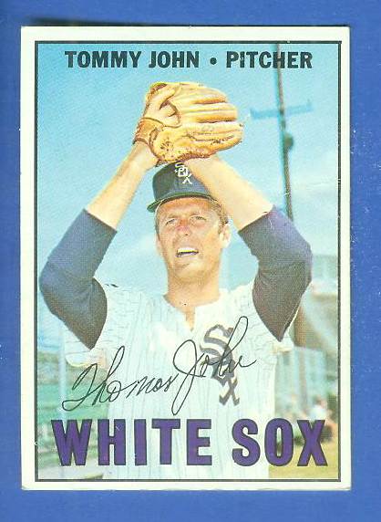 1967 Topps #609 Tommy John SCARCE SINGLE PRINT (White Sox) Baseball cards value
