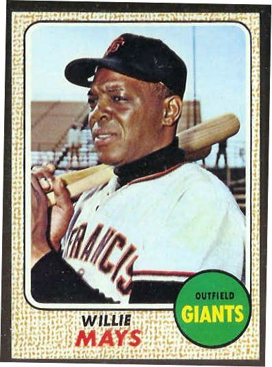 1968 Topps #.50 Willie Mays [#a] (Giants) Baseball cards