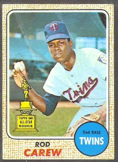1968 Topps #.80 Rod Carew [#a] (Twins) Baseball cards value