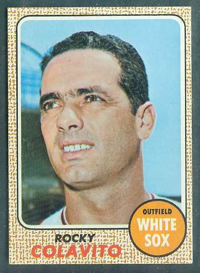 1968 Topps #.99 Rocky Colavito (White Sox) Baseball cards value