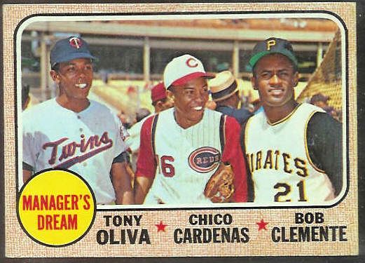 1968 Topps #480 'Manager's Dream' featuring Roberto Clemente [#b] Baseball cards value