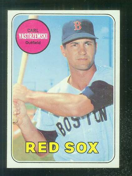 1969 Topps #130 Carl Yastrzemski [#a] (Red Sox) Baseball cards value