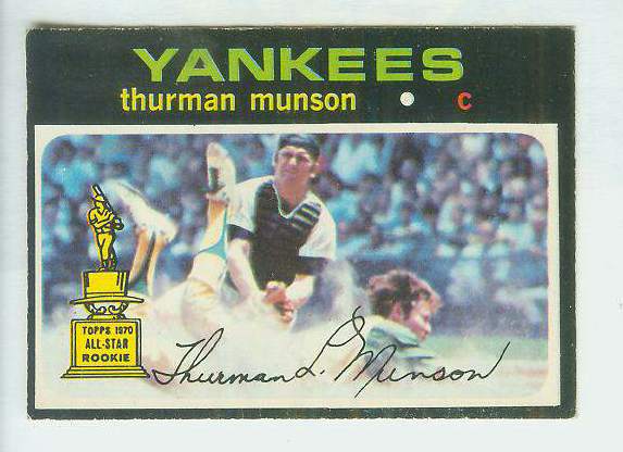 1971 O-Pee-Chee/OPC #..5 Thurman Munson [#b] (Yankees) Baseball cards