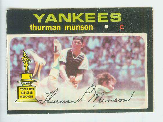1971 O-Pee-Chee/OPC #..5 Thurman Munson [#c] (Yankees) Baseball cards