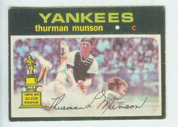 1971 O-Pee-Chee/OPC #..5 Thurman Munson [#d] (Yankees) Baseball cards