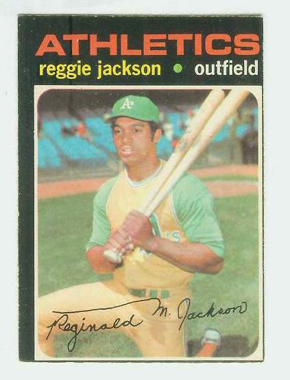 1971 O-Pee-Chee/OPC #.20 Reggie Jackson [#b] (A's) Baseball cards value