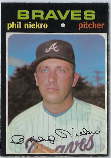 1971 O-Pee-Chee/OPC #.30 Phil Niekro [#d] (Braves) Baseball cards value