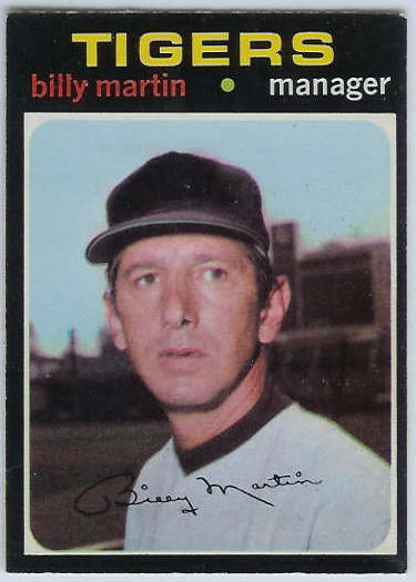 1971 O-Pee-Chee/OPC #208 Billy Martin MGR [#b] (Tigers) Baseball cards value