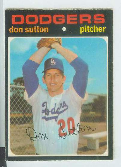 1971 O-Pee-Chee/OPC #361 Don Sutton [#a] (Dodgers) Baseball cards value