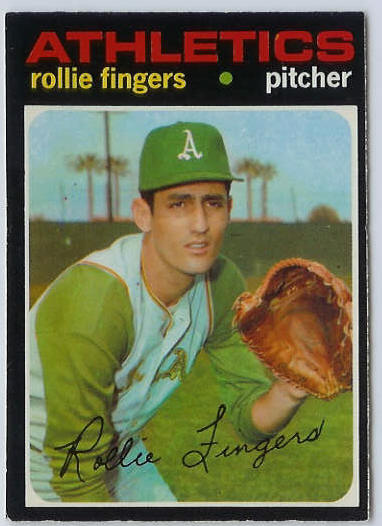 1971 O-Pee-Chee/OPC #384 Rollie Fingers [#b] (A's) Baseball cards value