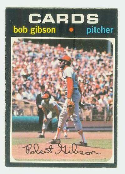 1971 O-Pee-Chee/OPC #450 Bob Gibson [#b] (Cardinals) Baseball cards value