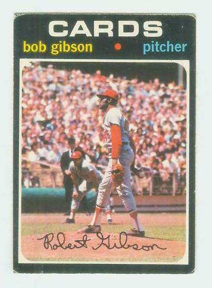 1971 O-Pee-Chee/OPC #450 Bob Gibson [#d] (Cardinals) Baseball cards value