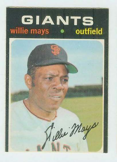 1971 O-Pee-Chee/OPC #600 Willie Mays [#b] (Giants) Baseball cards value