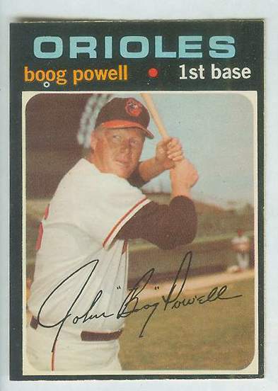 1971 O-Pee-Chee/OPC #700 Boog Powell [#a] SHORT PRINT SCARCE HIGH# (Orioles Baseball cards value