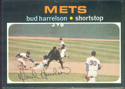 1971 Topps #355 Bud Harrelson w/Nolan Ryan [#b] (Mets) Baseball cards value
