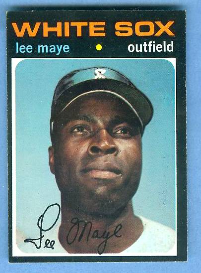 1971 Topps #733 Lee Maye SHORT PRINT HIGH #.[#b] (White Sox) Baseball cards value