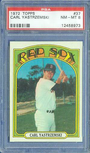 1972 Topps #.37 Carl Yastrzemski [#PSA] (Red Sox) Baseball cards value