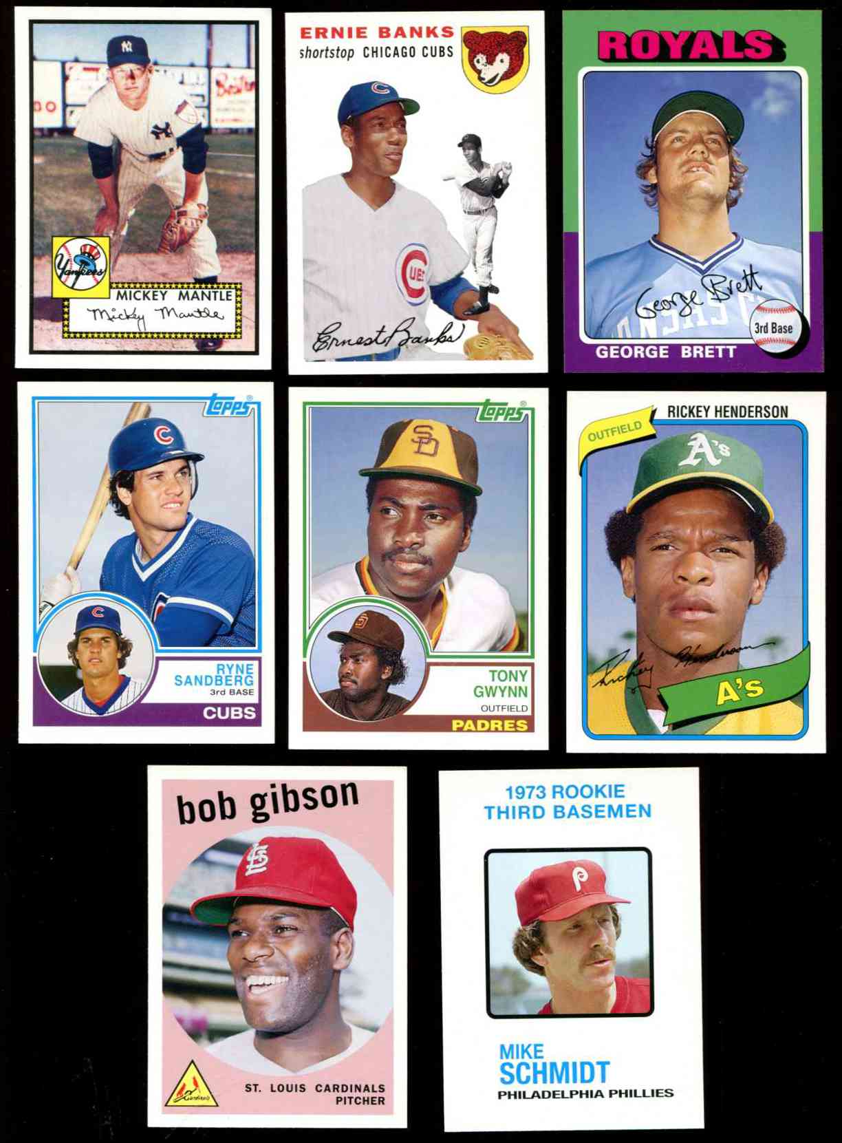  2006 Topps ALL-TIME ROOKIE/WEEK -  Lot of (8) of the ALL-TIME GREATEST Baseball cards value