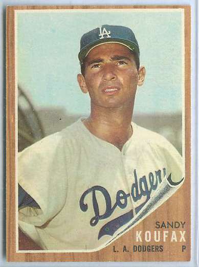 1962 Topps #..5 Sandy Koufax [#a] (Dodgers) Baseball cards value