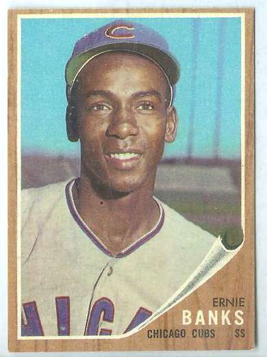 1962 Topps #.25 Ernie Banks [#b] (Cubs) Baseball cards value