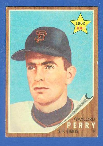 1962 Topps #199 Gaylord Perry ROOKIE [#c] (Giants) Baseball cards value