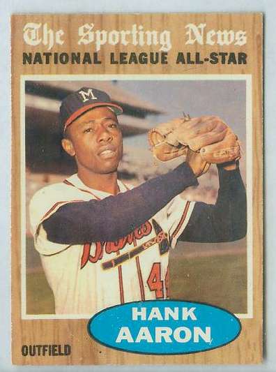 1962 Topps #394 Hank Aaron All-Star (Braves) Baseball cards value