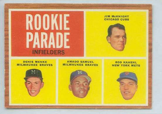 1962 Topps #597 Denis Menke SHORT PRINT ROOKIE HIGH #.(Braves) Baseball cards value