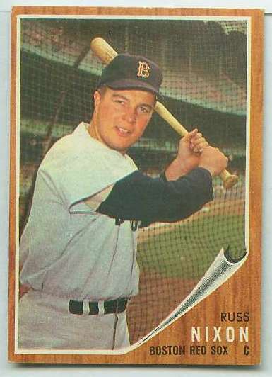 1962 Topps #523 Russ Nixon SHORT PRINT [#a] HIGH #.(Red Sox) Baseball cards value