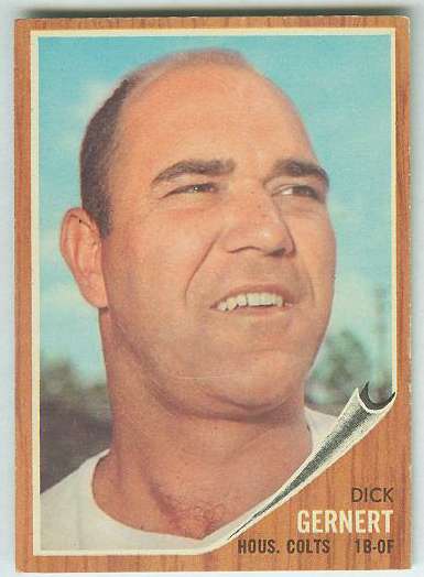 1962 Topps #536 Dick Gernert [#b] HIGH #.(Houston Colts) Baseball cards value