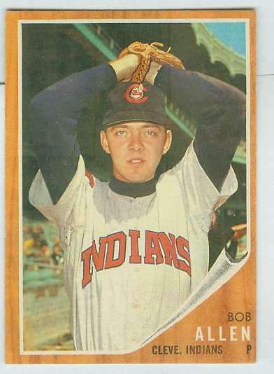 1962 Topps #543 Bob Allen SHORT PRINT HIGH # (Indians) Baseball cards value