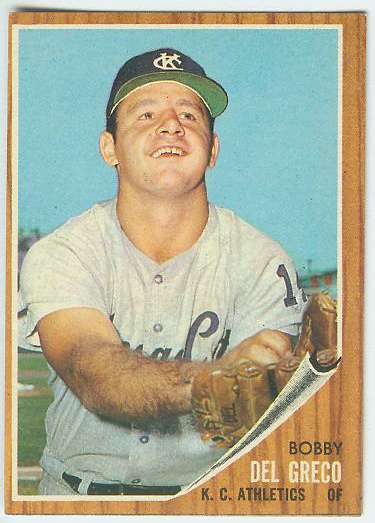 1962 Topps #548 Bobby Del Greco [#d] HIGH #.(A's) Baseball cards value