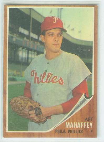 1962 Topps #550 Art Mahaffey SHORT PRINT [#b] HIGH #.(Phillies) Baseball cards value