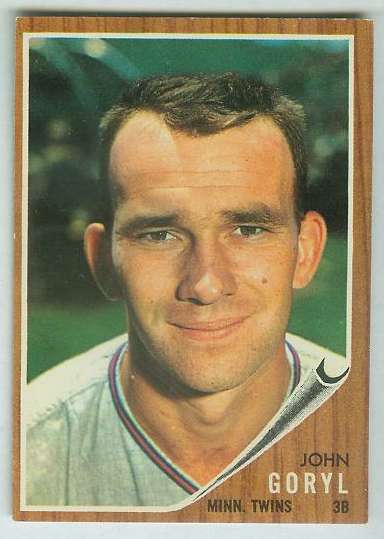 1962 Topps #558 John Goryl [#c] HIGH #.(Twins) Baseball cards value