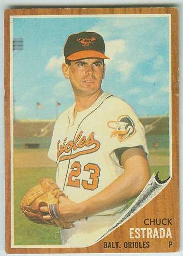 1962 Topps #560 Chuck Estrada SHORT PRINT [#b] HIGH #.(Orioles) Baseball cards value