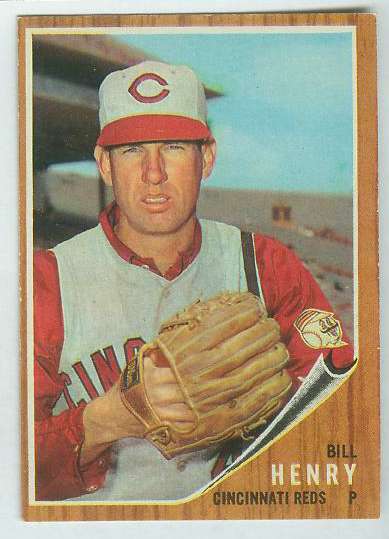 1962 Topps #562 Bill Henry [#b] HIGH #.(Reds) Baseball cards value
