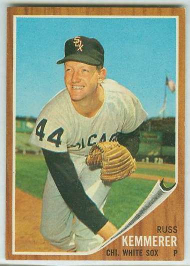 1962 Topps #576 Russ Kemmerer SHORT PRINT HIGH # (White Sox) Baseball cards value