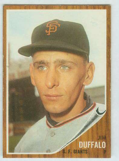 1962 Topps #578 Jim Duffalo HIGH # (Giants) Baseball cards value