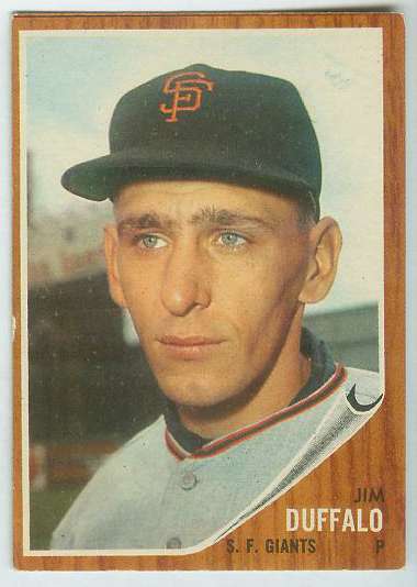1962 Topps #578 Jim Duffalo [#c] HIGH #.(Giants) Baseball cards value