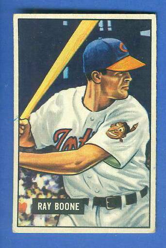 1951 Bowman #.54 Ray Boone ROOKIE (Indians) Baseball cards value