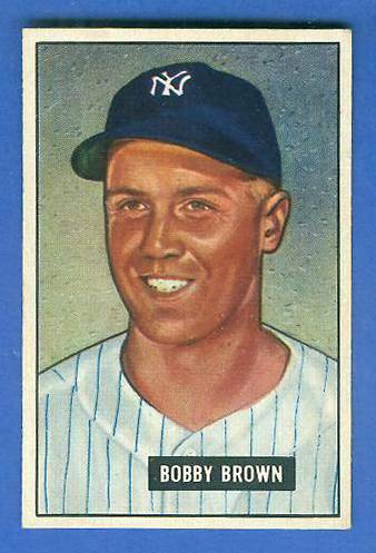 1951 Bowman #110 Bobby Brown (Yankees) Baseball cards value