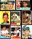 1955-1966 Topps - Don Mossi COLLECTION Lot of (9) different w/ROOKIE card !