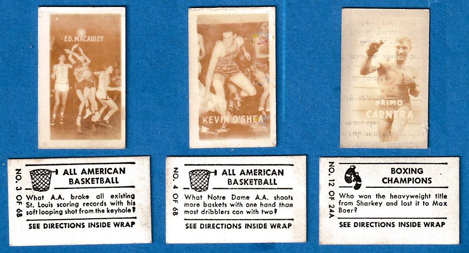 1948-49 Topps Magic All-American Basketball #3 Ed MaCauley Basketball cards value